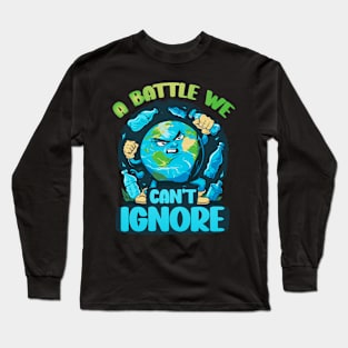 earth day 2024 planet vs plastic Long Sleeve T-Shirt